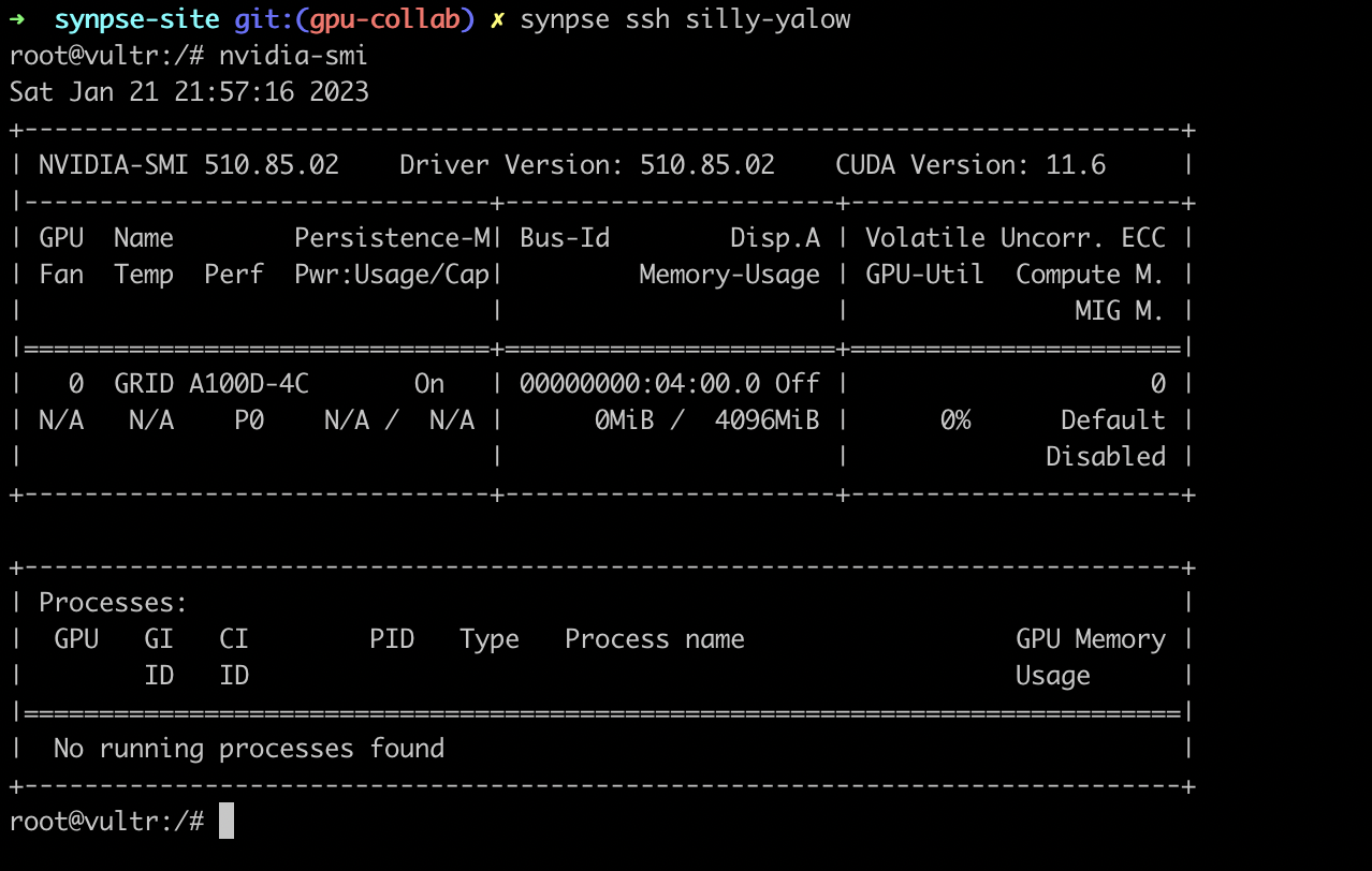 SSH to a machine